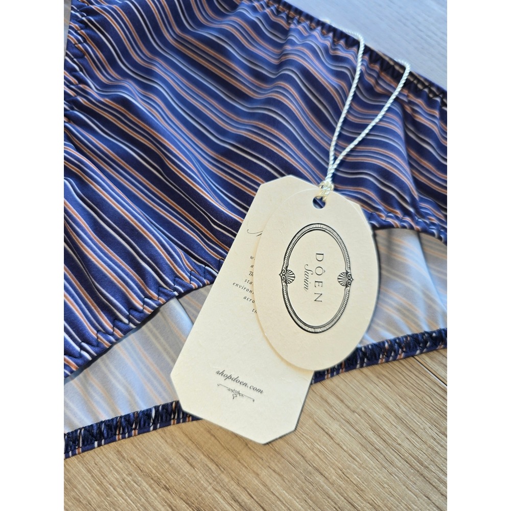 NWT DOEN Women Oceania Bikini set XXL San Marino Stripe Bandeau Underwire Swim - Picture 8 of 10